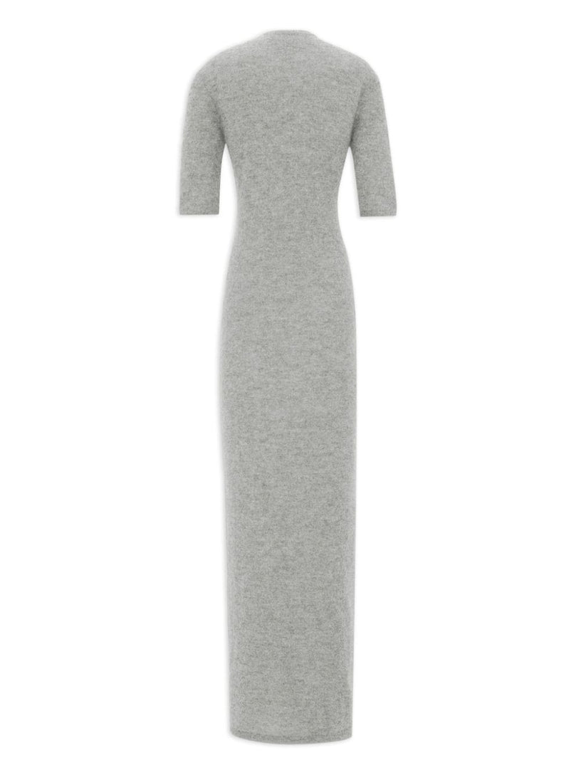 Long dress in alpaca