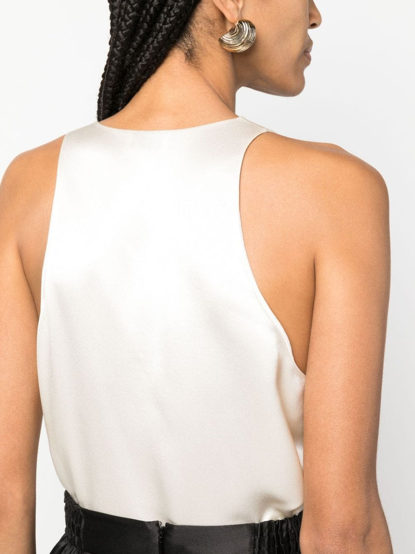 TANK TOP IN SILK SATIN CREPE
