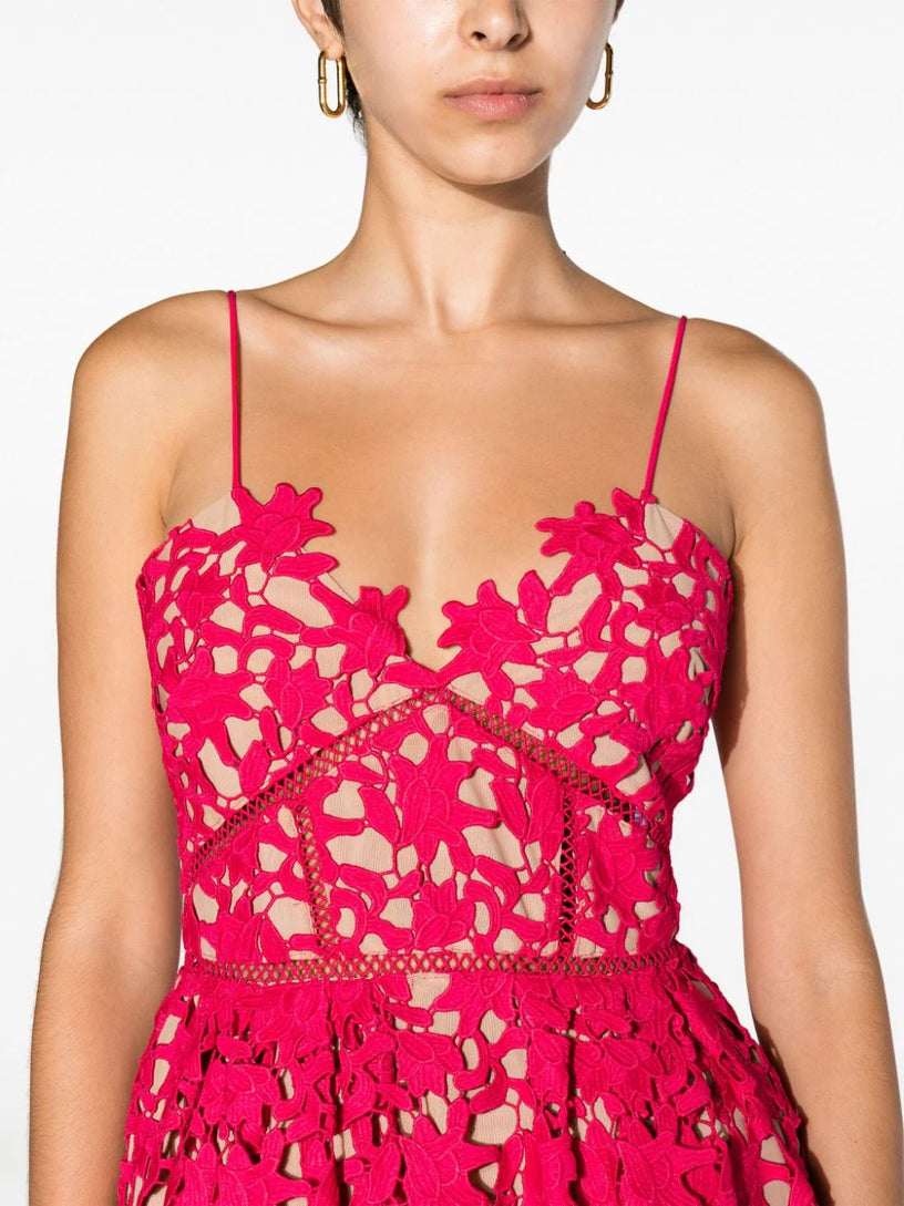 Magenta Azaelea Mini Dress