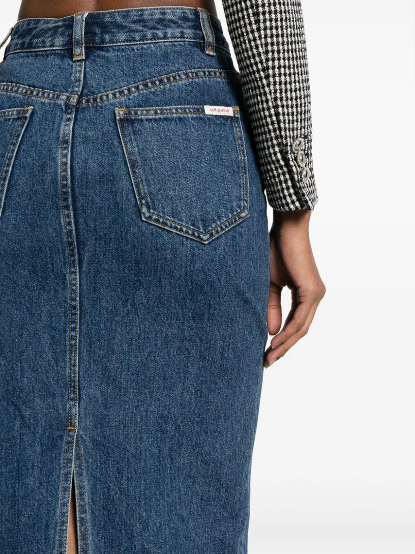 Denim Maxi Skirt
