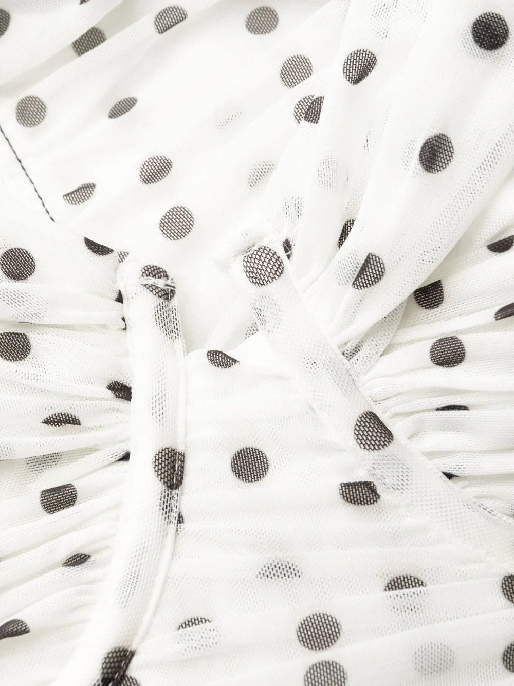 Polka Dot Off Shoulder Mini Dress