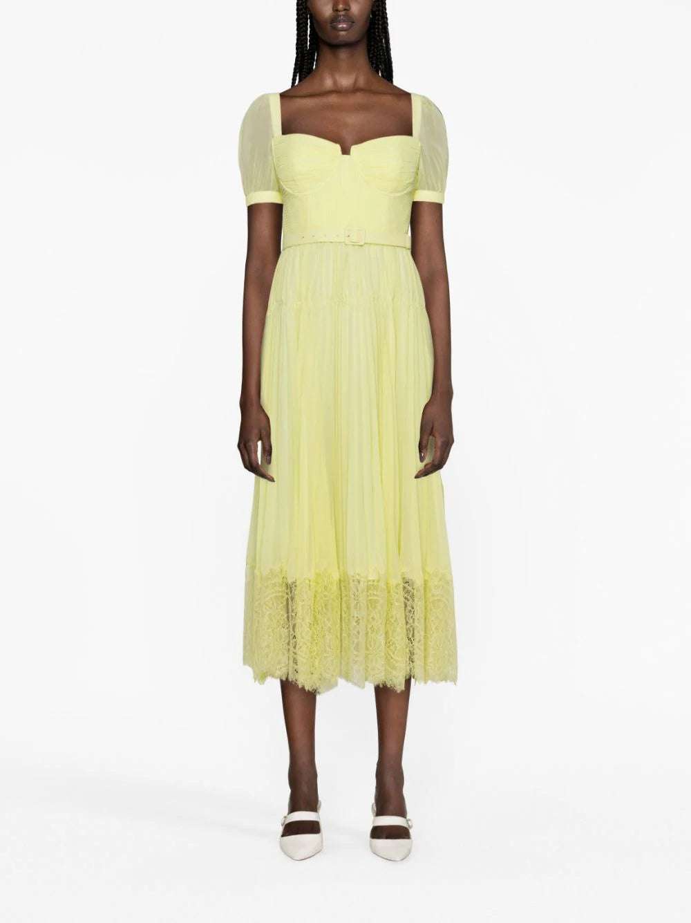 Lace Detail Midi Dress