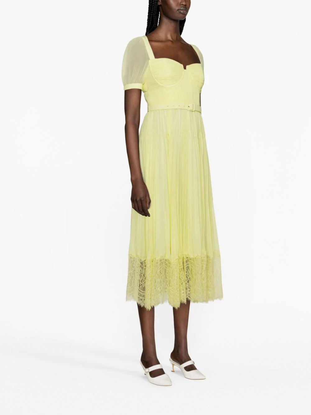 Lace Detail Midi Dress