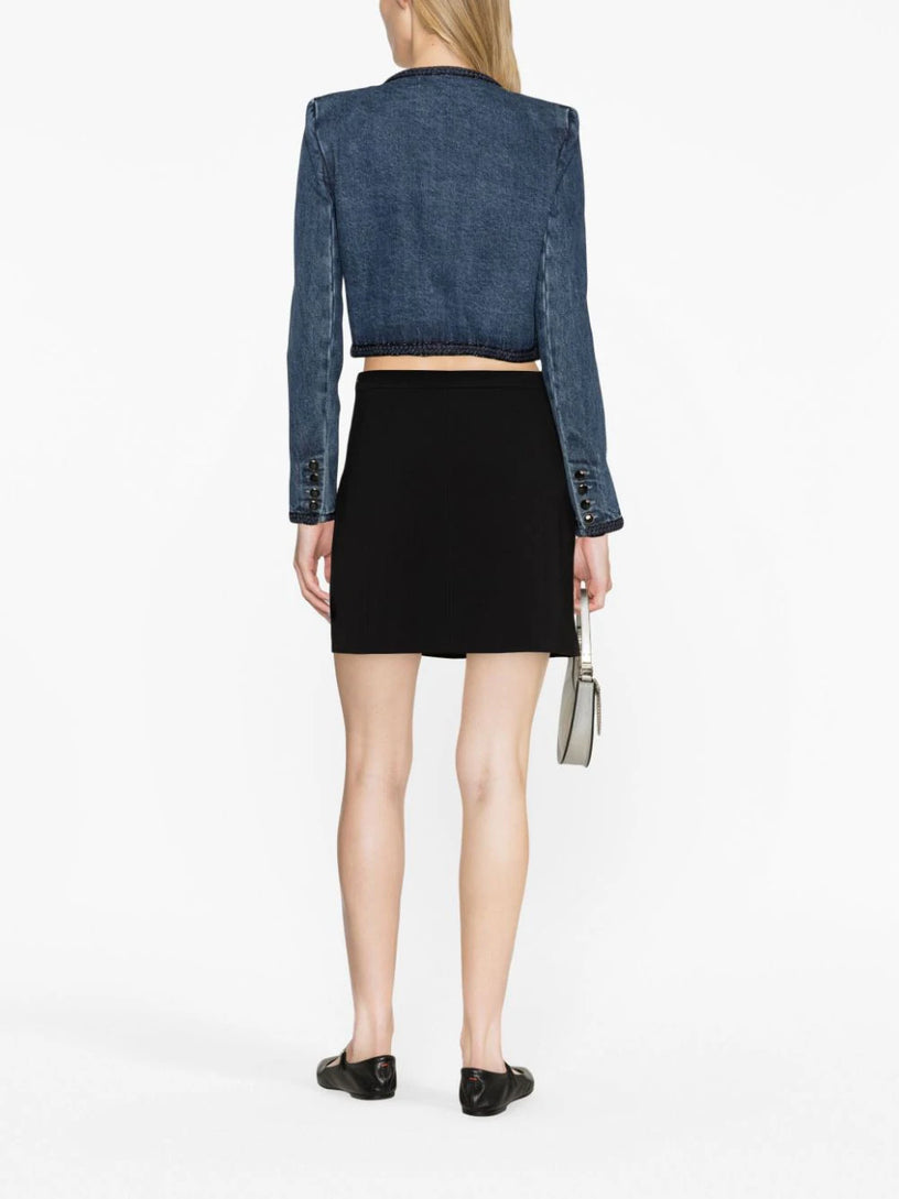 Braid Detail Denim Jacket