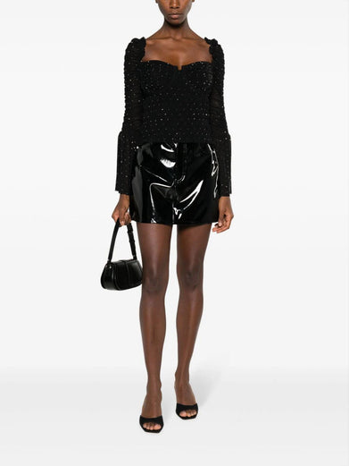 Mesh Rhinestone Top