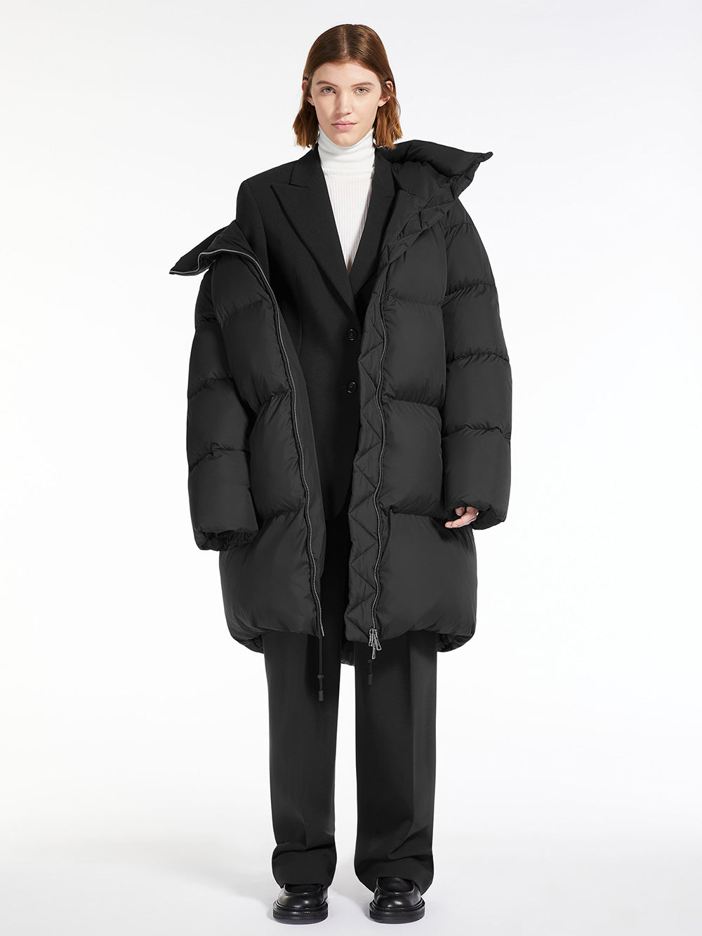 LONG DOWN JACKET IN WATERPROOF JACKET