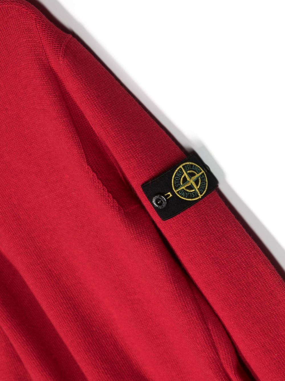 Compass-badge crew-neck jumper