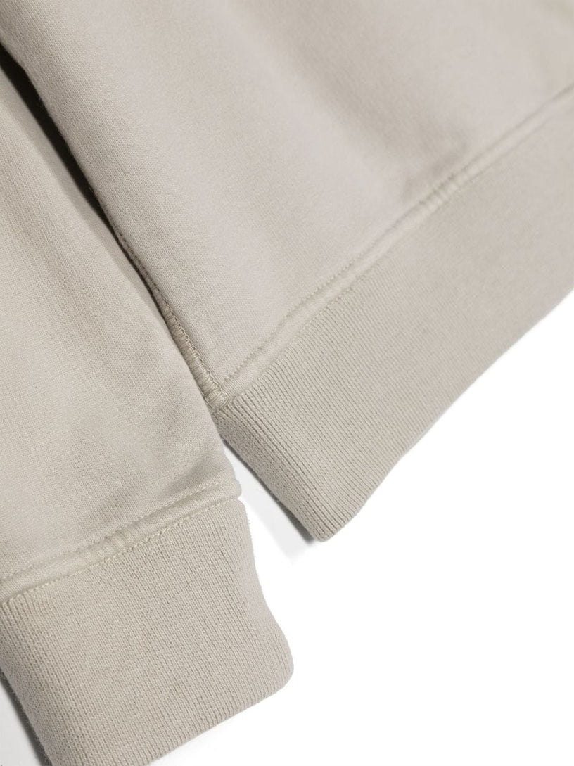 Compass-badge cotton sweatshirt