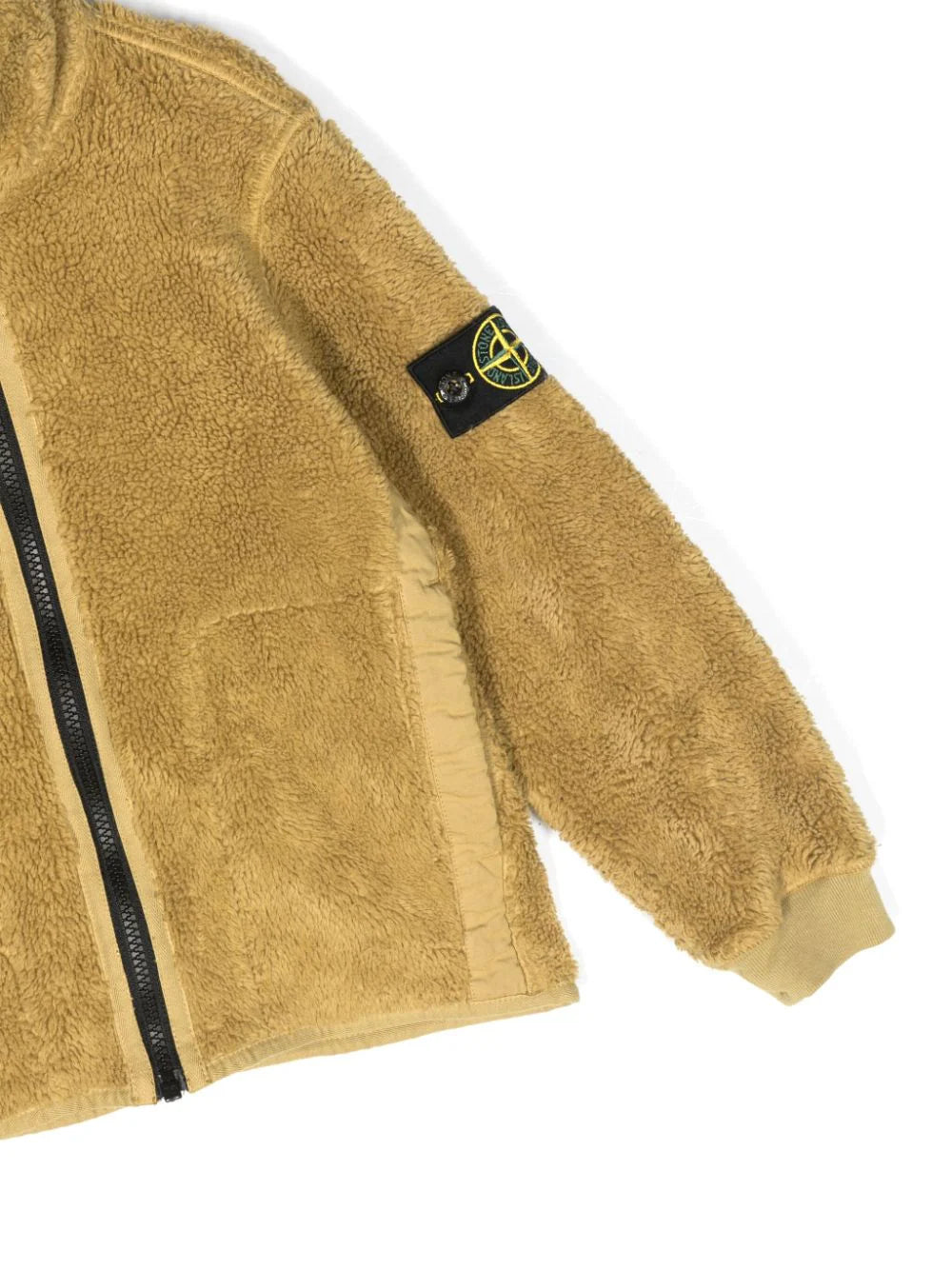 Compass-patch sherpa jacket