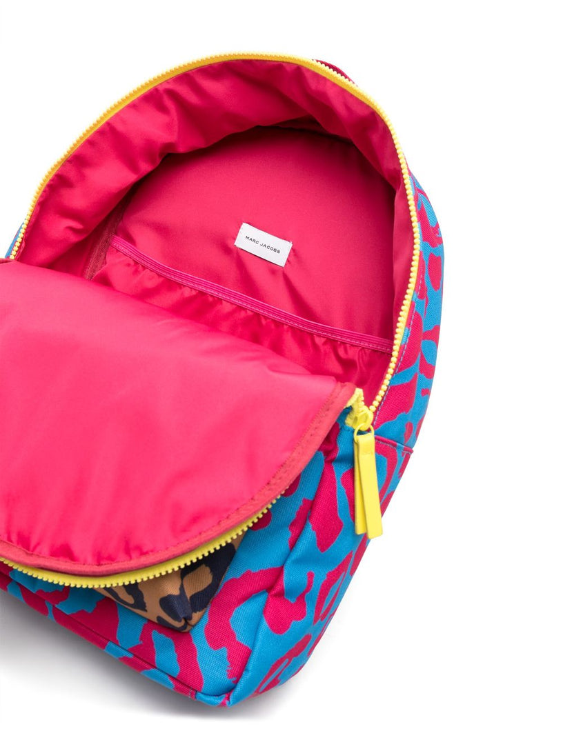 Leopard-print backpack
