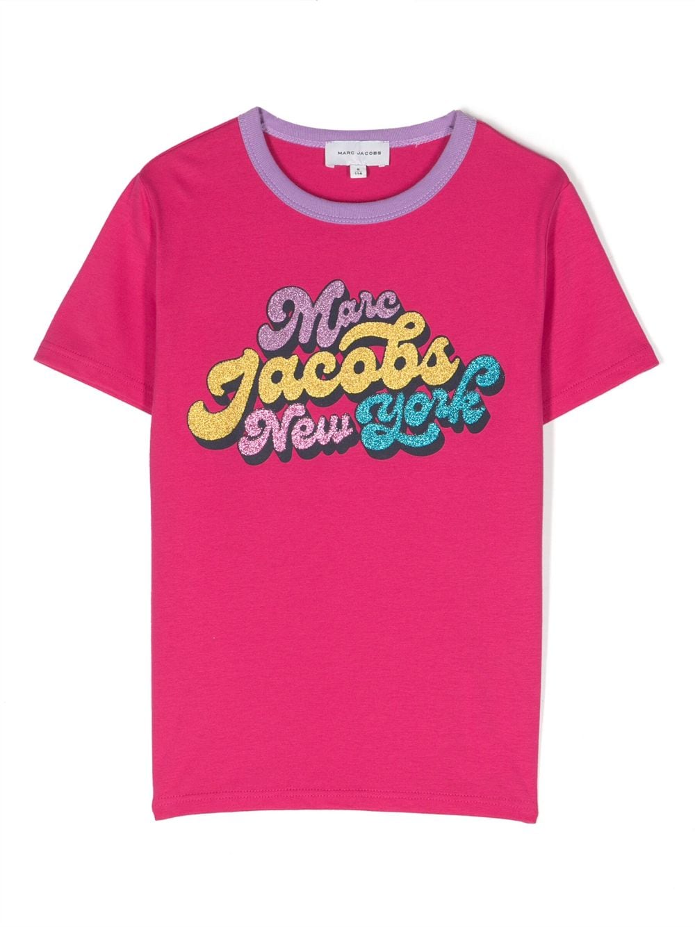 Glitter logo-print T-shirt