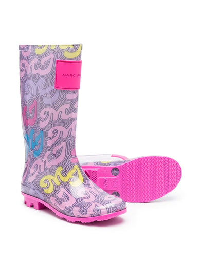 Logo rain boots