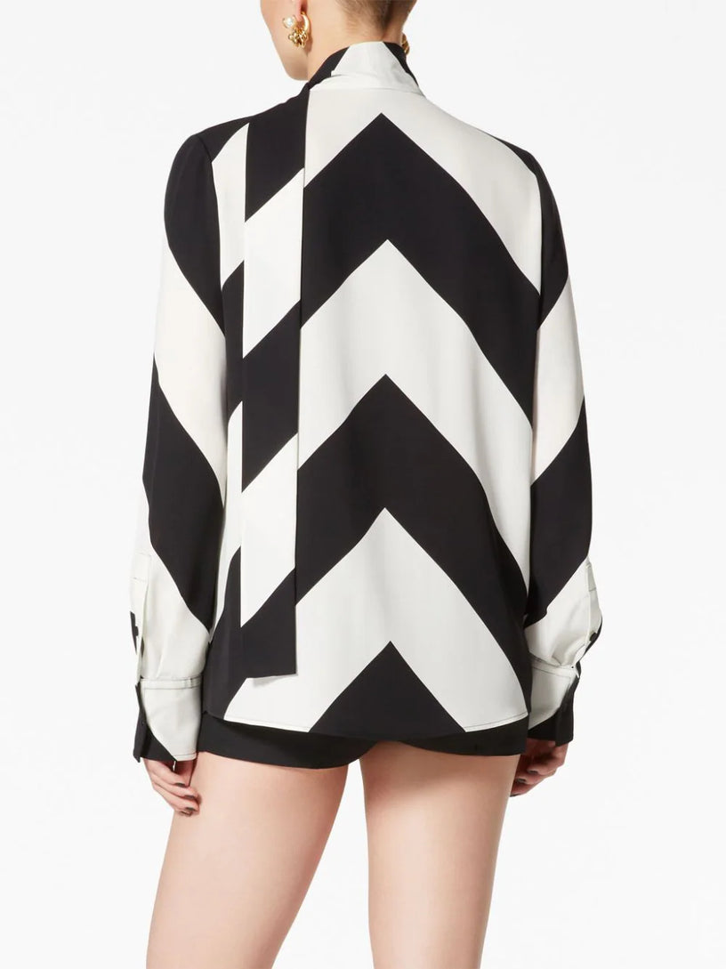 Crepe De Chine Strhype blouse