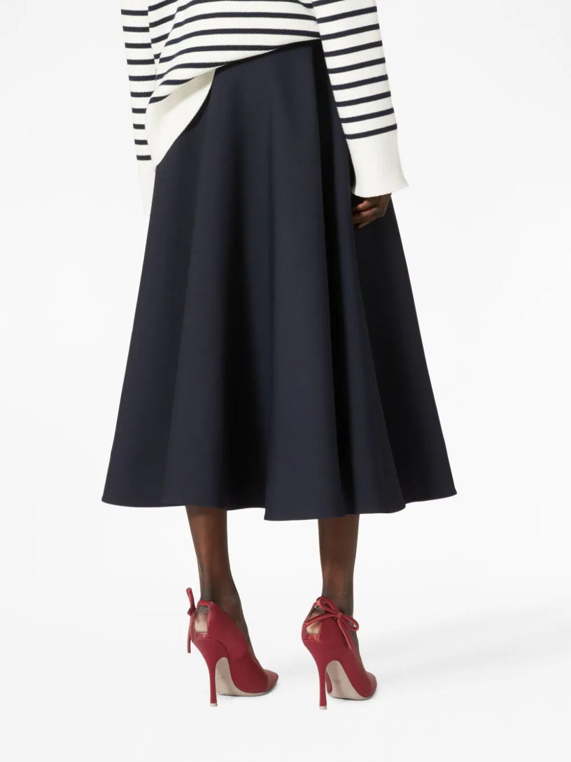 Valentino Crepe Couture Midi Skirt