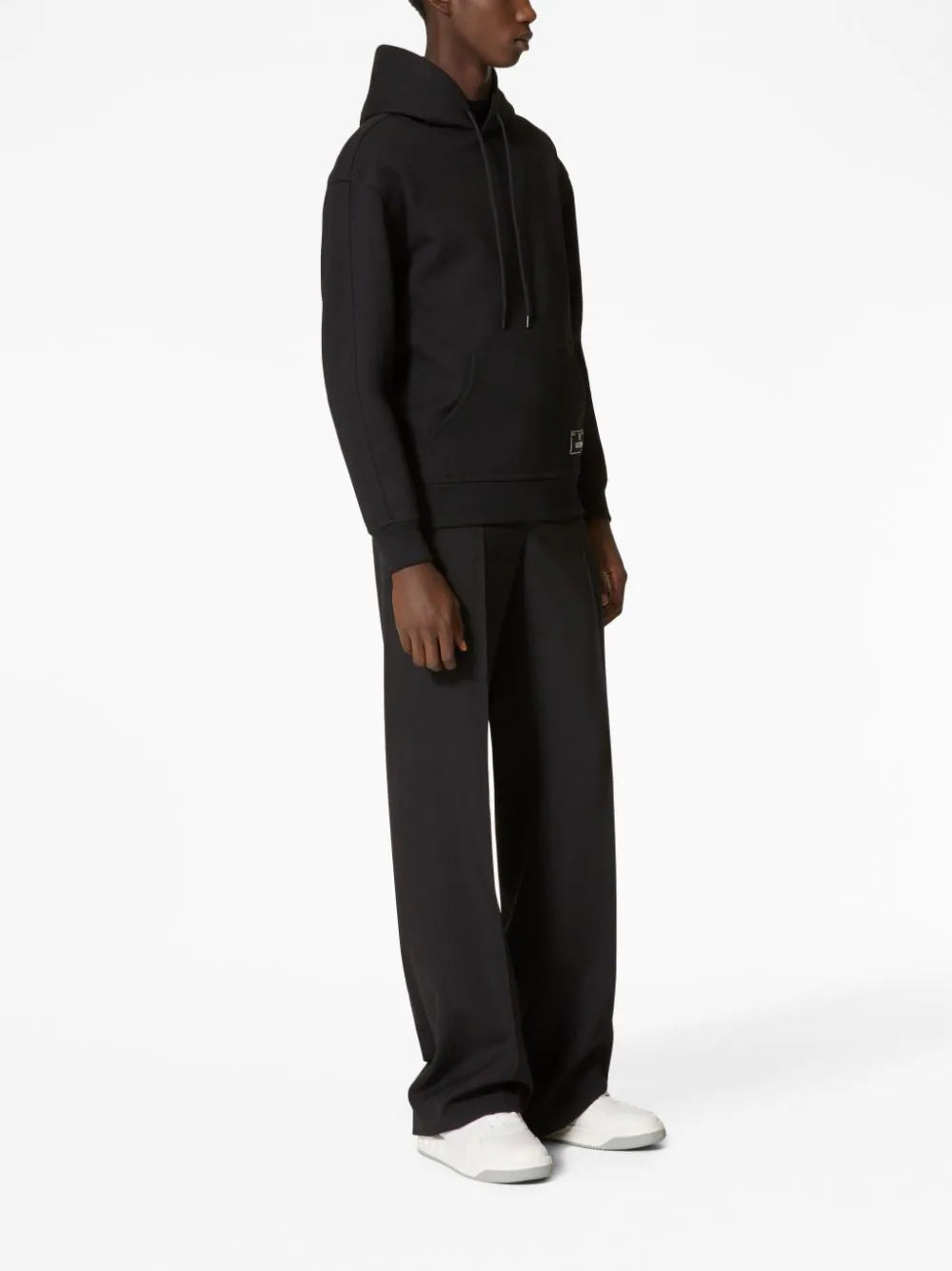 Hooded sweatshirt with Maison Valentino tailoring label