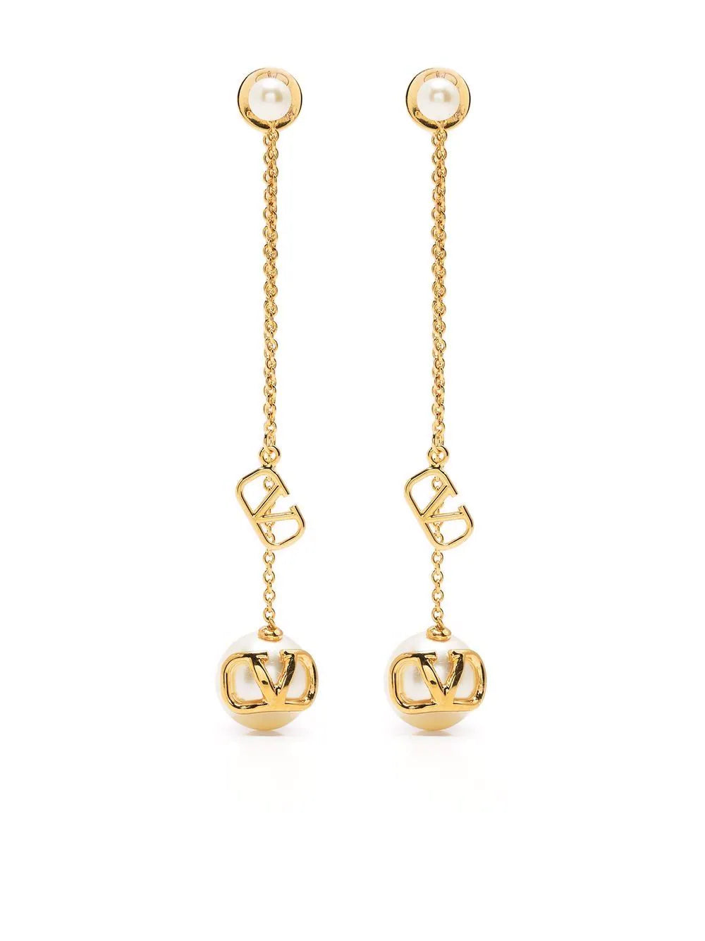 VLogo earrings