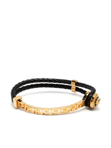 La Greca Leather Bracelet