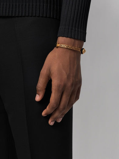 La Greca Leather Bracelet