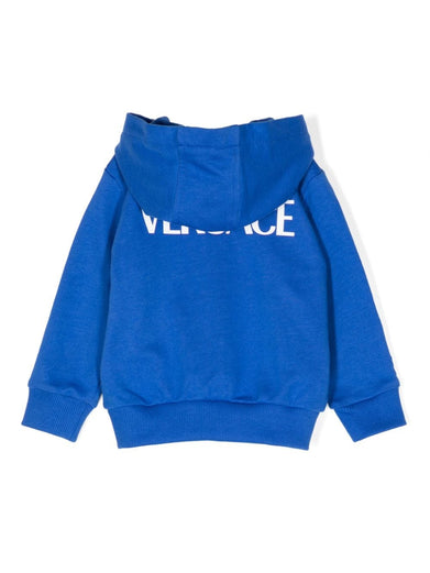 Greca-print zip-up hoodie