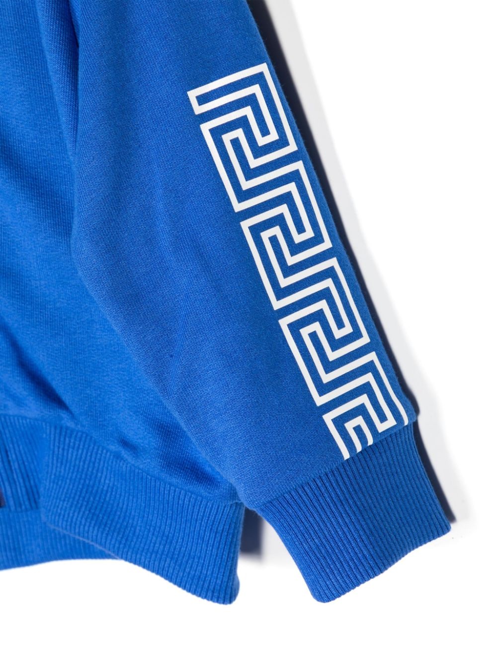 Greca-print zip-up hoodie