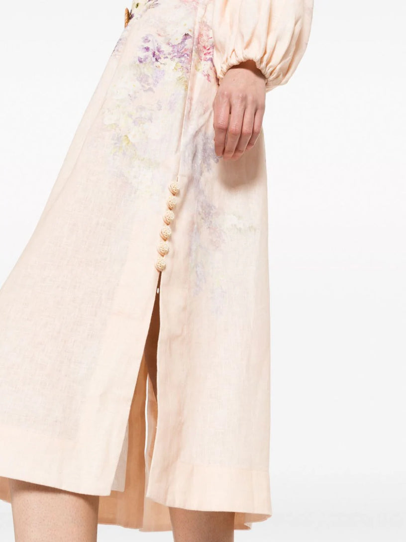 Lyrical buttoned midi dress ZIMMERMANN Multicolor | Grifo210 Lyrical buttoned midi dress ZIMMERMANN Multicolor | Grifo210
