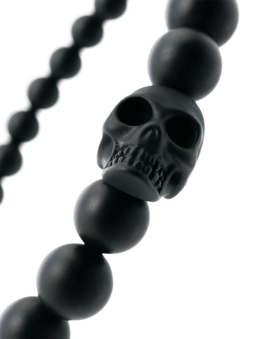 Skull Bracelet With Pearls