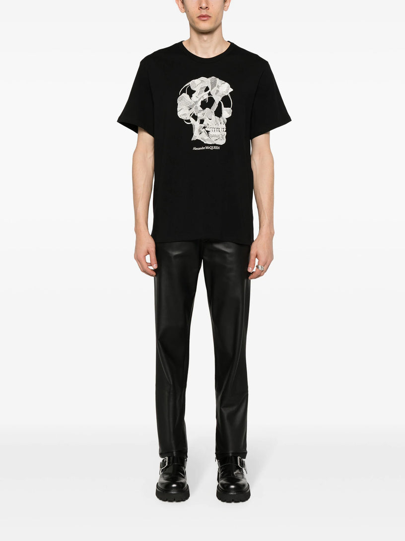 Pressed Flower Skull T-shirt