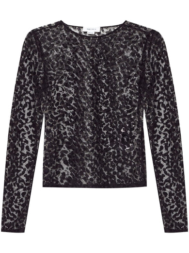 Devoré Leopard Top