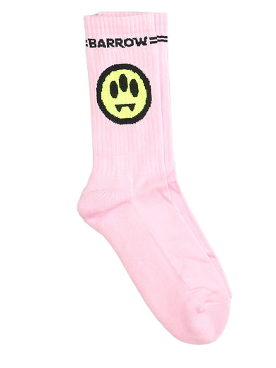 Socks with jacquard logo