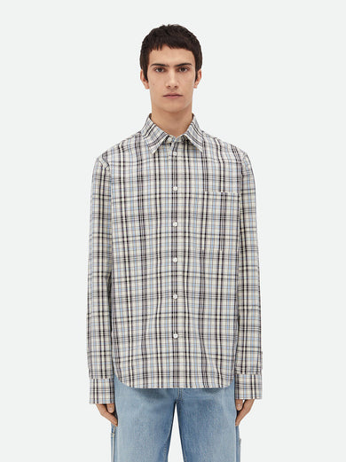Bold check shirt in poplin