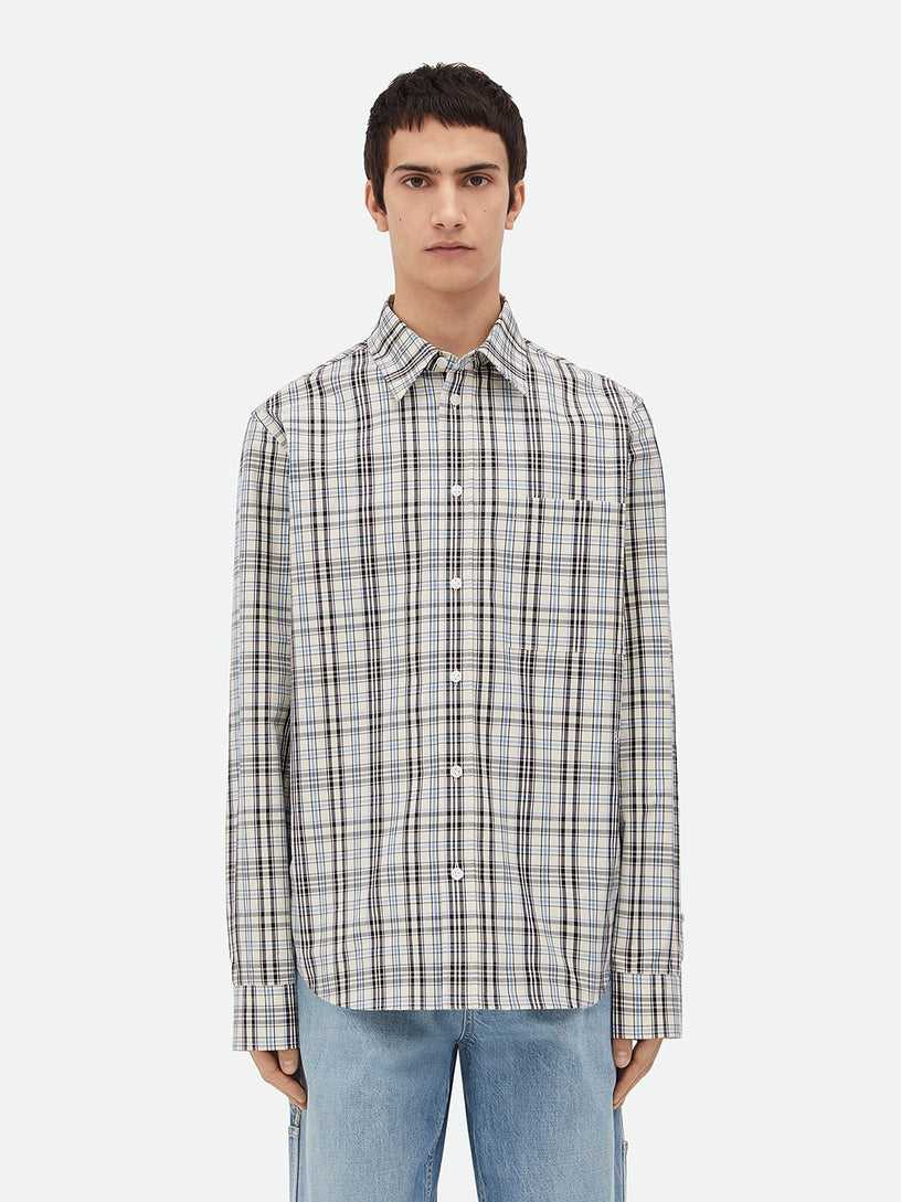 Bold check shirt in poplin