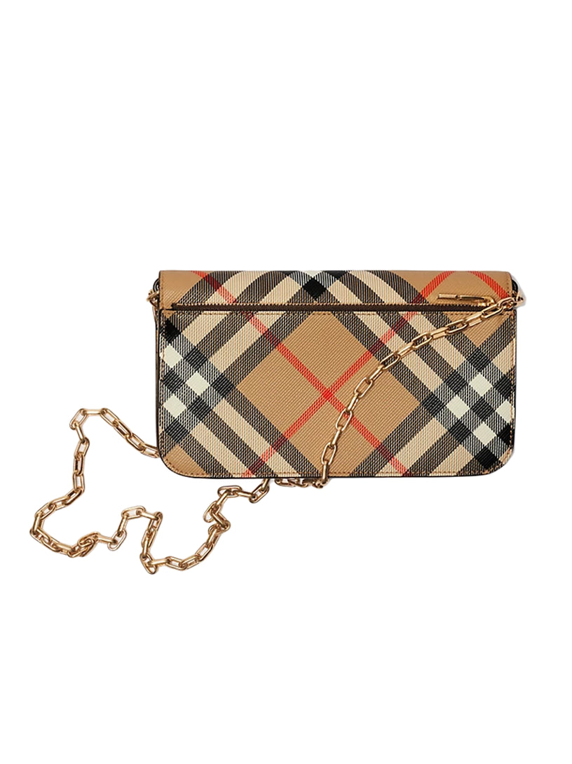 Check Chain Strap Wallet