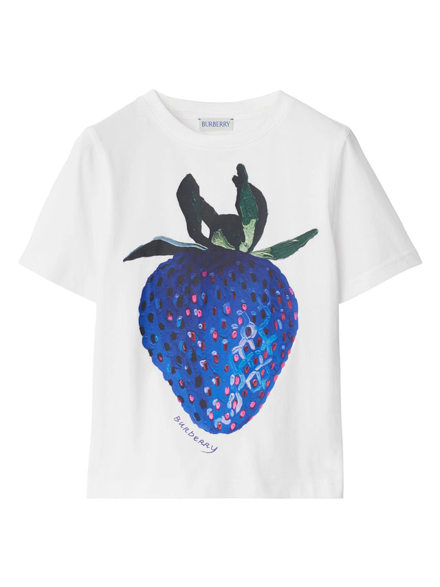 Cotton t-shirt with strawberry