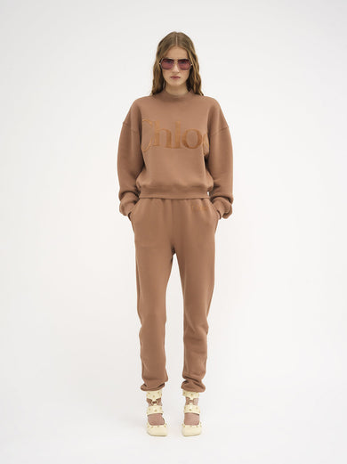 Loose pullover in cotton fleece
