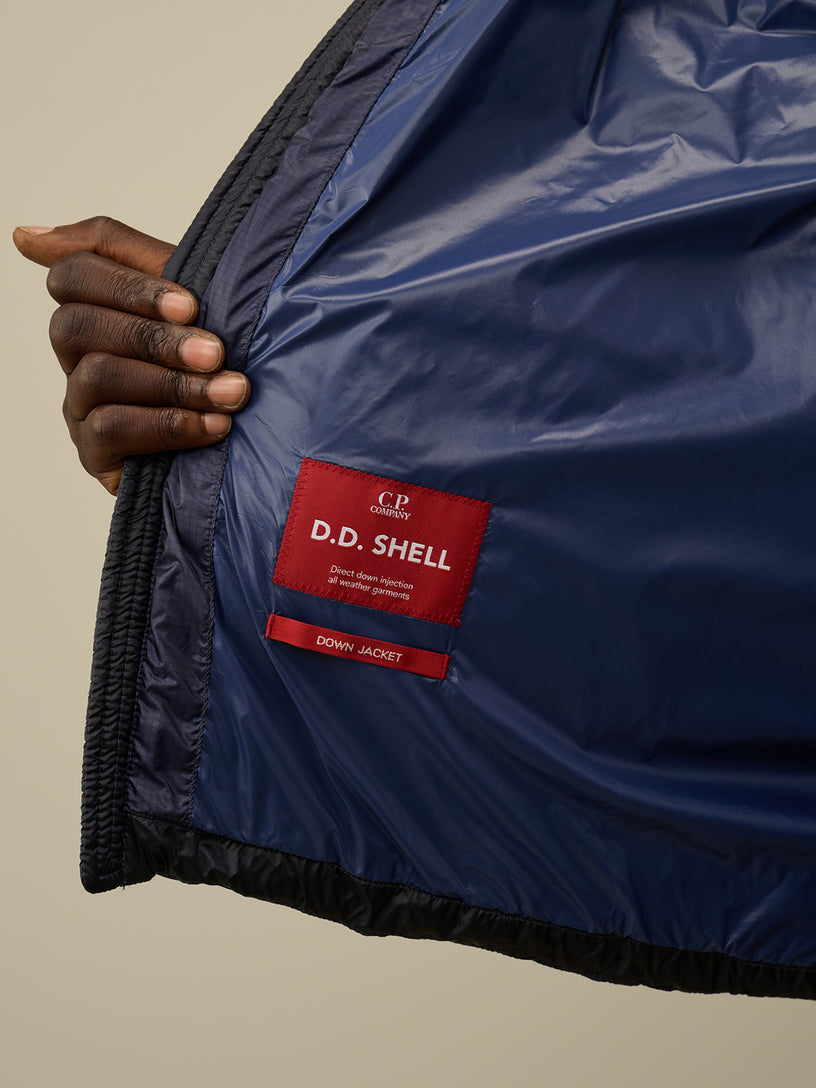 D.D. Shell Hooded Medium Down Jacket CP COMPANY Blu | Grifo210