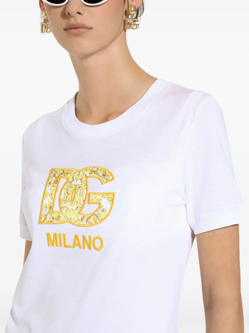 Cotton jersey T-shirt with logo