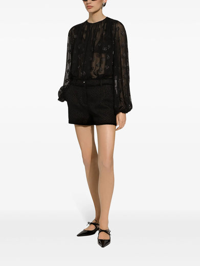 Rachel wool tweed shorts