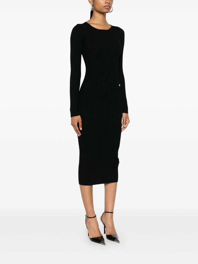 Ribbed midi dress