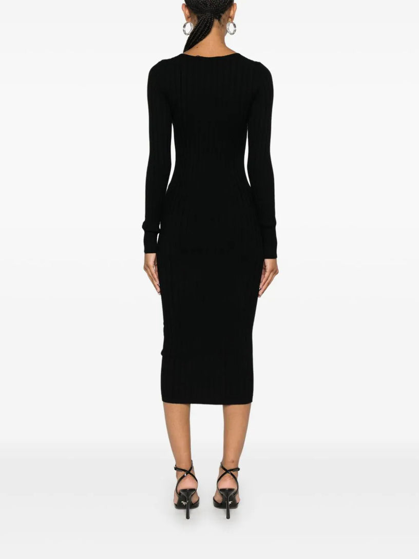 Ribbed midi dress