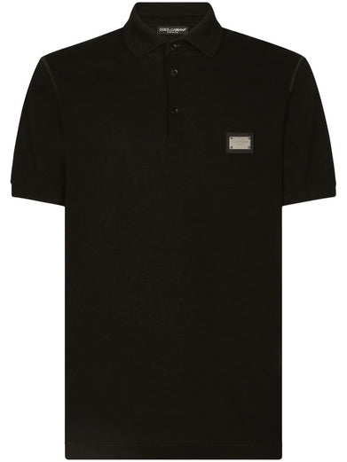Piqué Polo-Shirt with Branded Tag