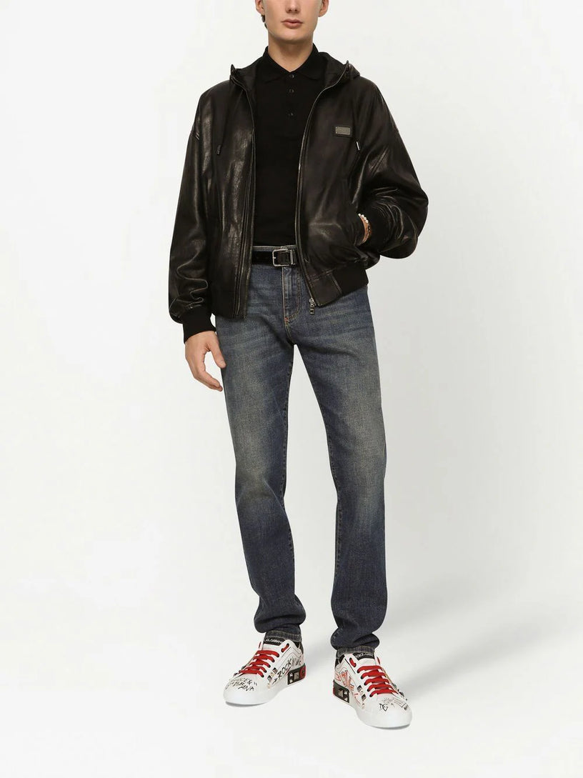 Piqué Polo-Shirt with Branded Tag