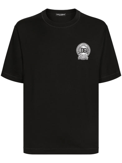 Cotton T-shirt with embroidered logo