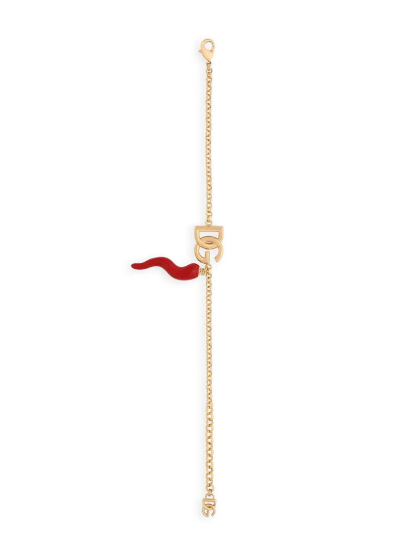 Bracelet with DG logo and horn charms