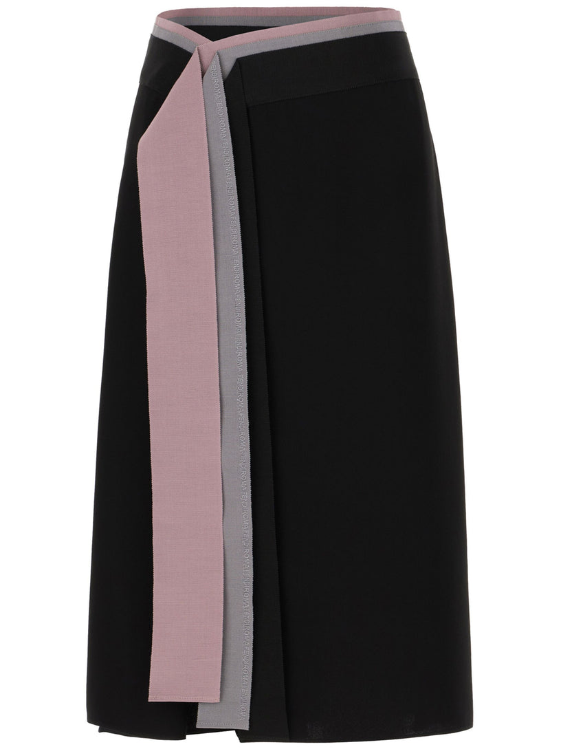 Silk cady skirt