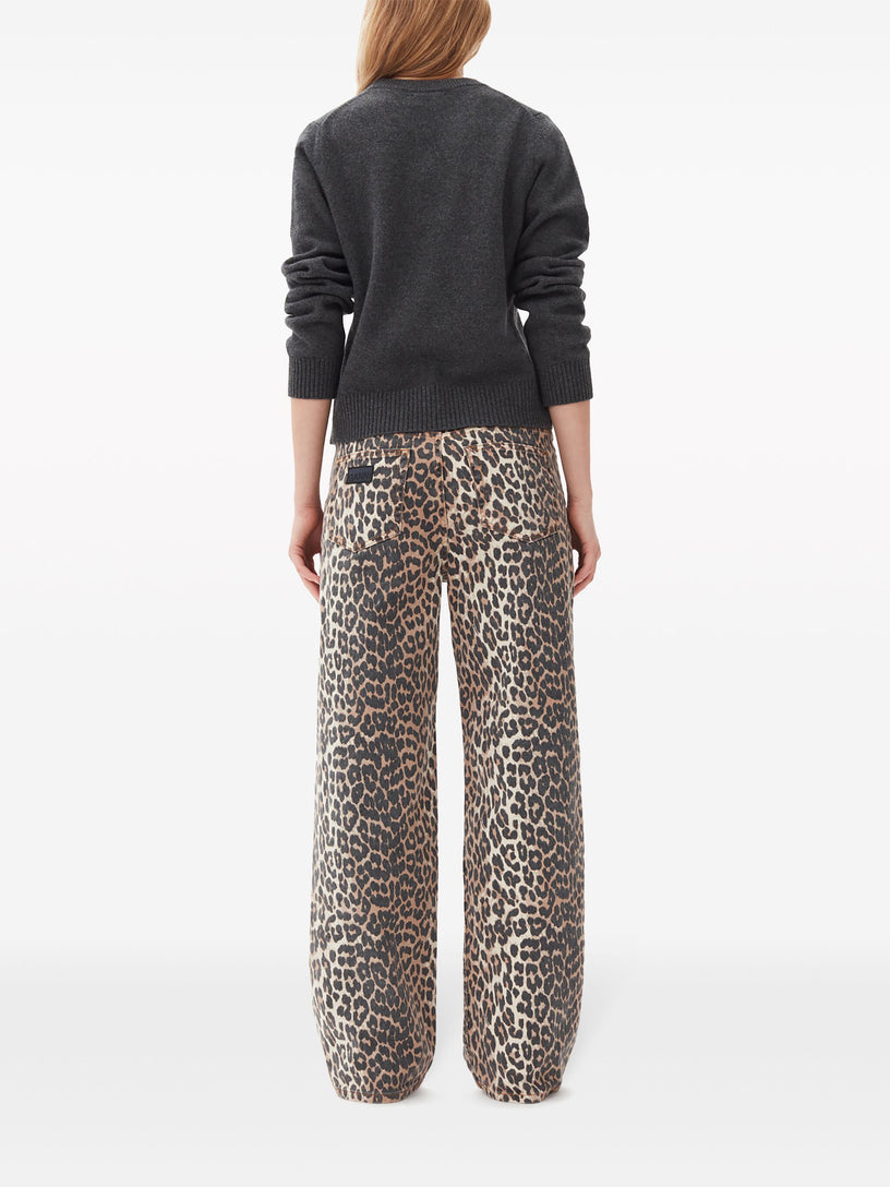 Leopard Printed Izey Jeans
