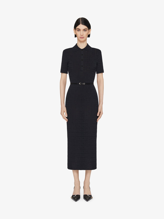 Voyou polo dress in 4G jacquard