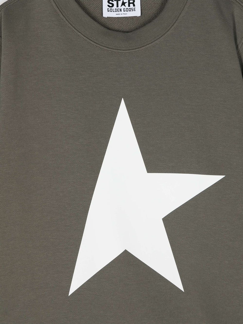 Sweatshirt with maxi star on the front