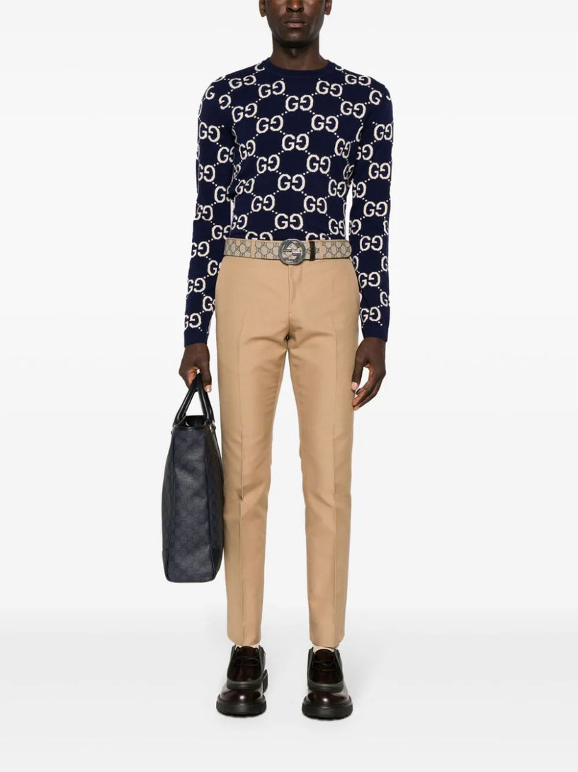 GG wool jacquard sweater