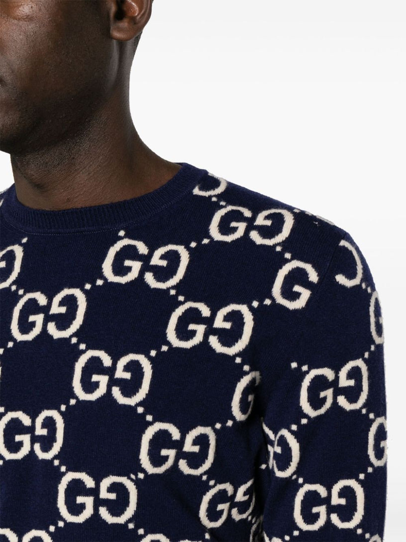 GG wool jacquard sweater