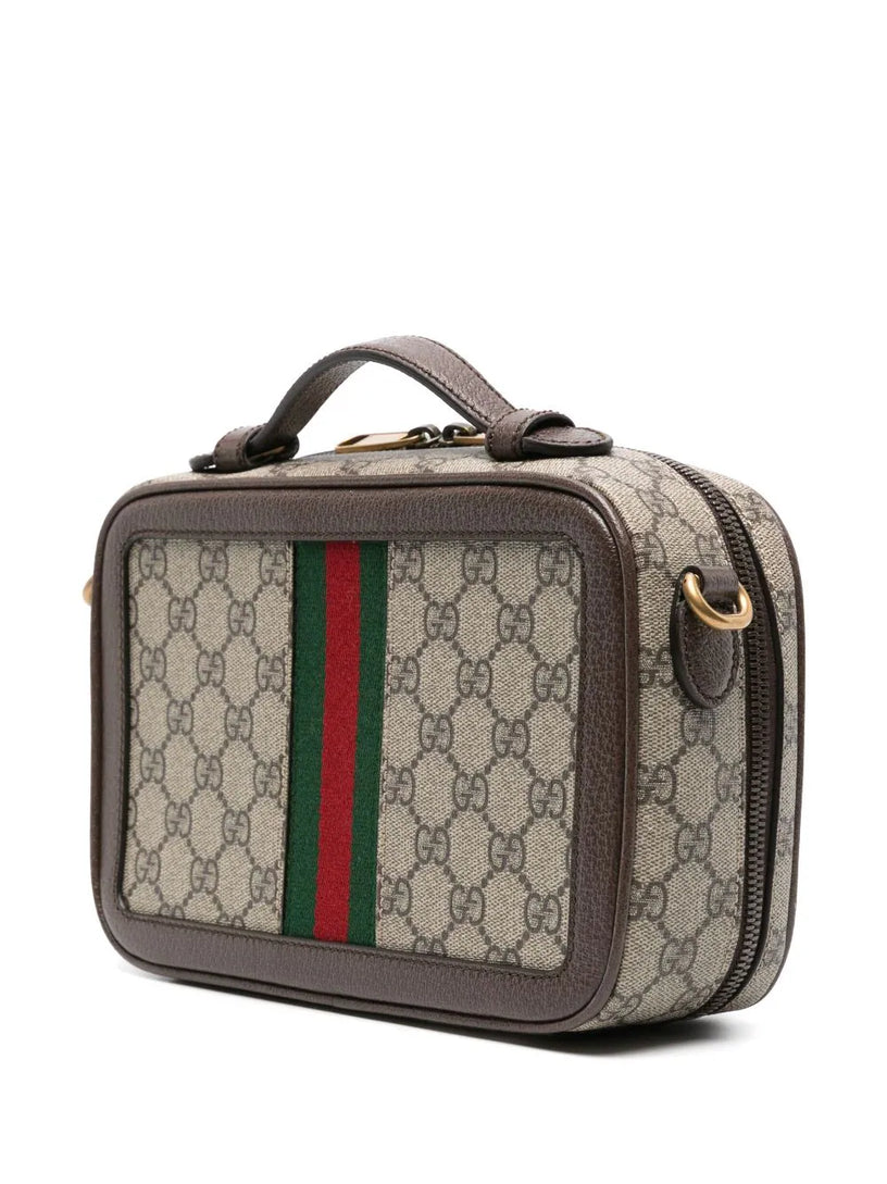 Ophidia shoulder bag with web ribbon